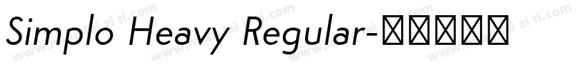 Simplo Heavy Regular字体转换